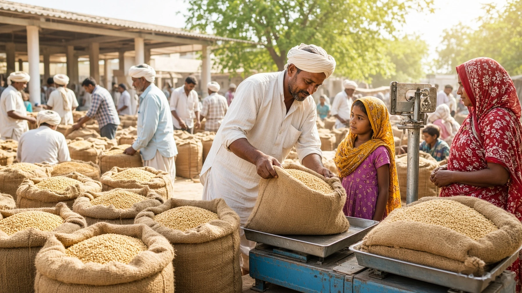 Farmers to markets, families to daily essentials.